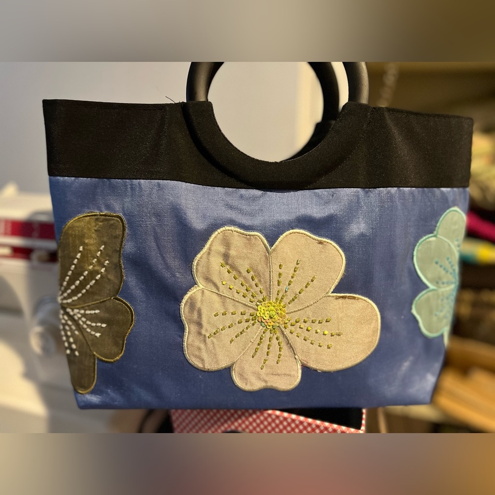 Silk bag. Handmade